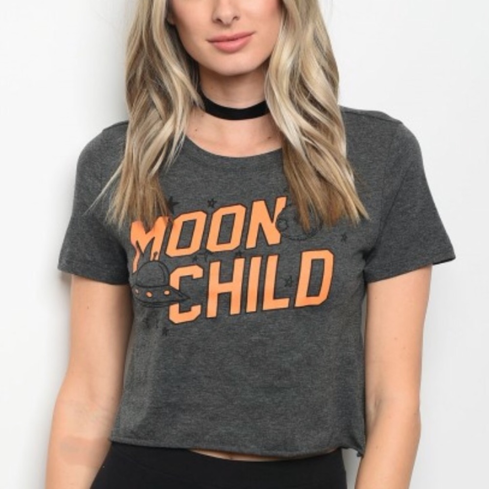 Moon child  crop top